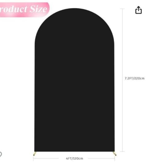 Metal Backdrop Arch Stand Cover