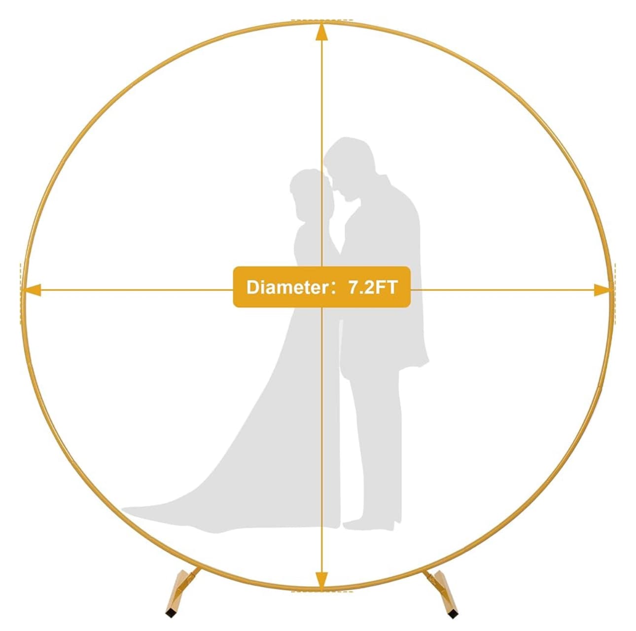 Round Metal Backdrop Arch Stand