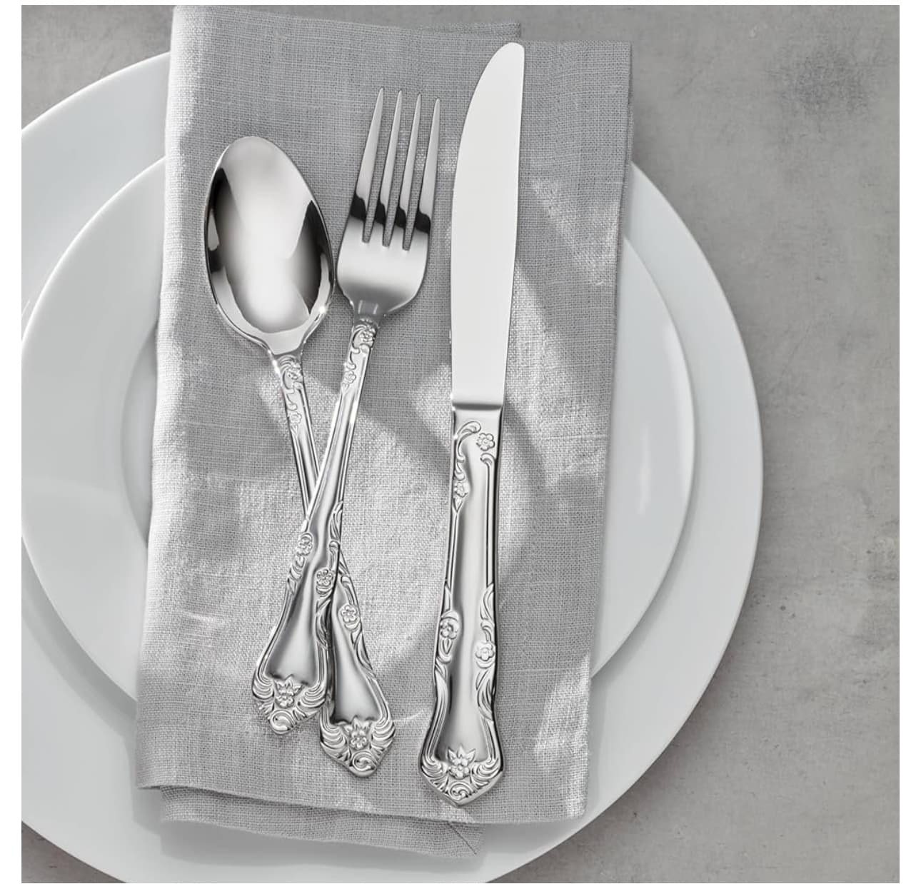 Silverware Set Of 1 Knife, 1 Fork, 1 Spoon